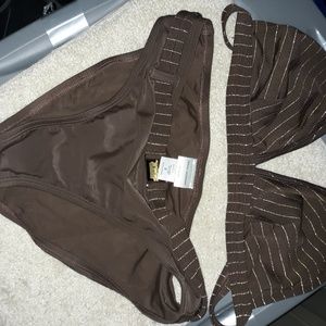 Brown 2 piece